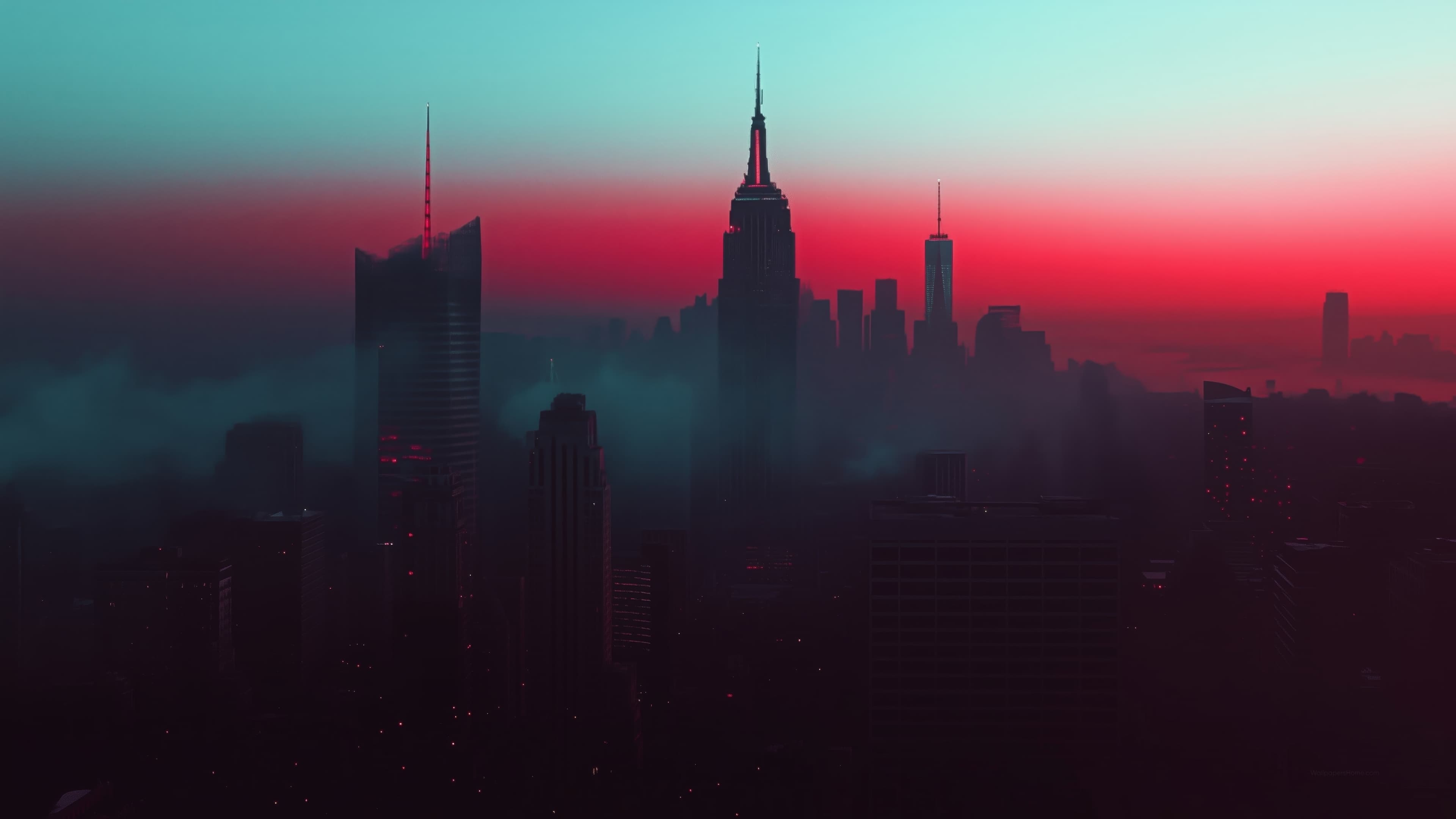 Pink Sunset City